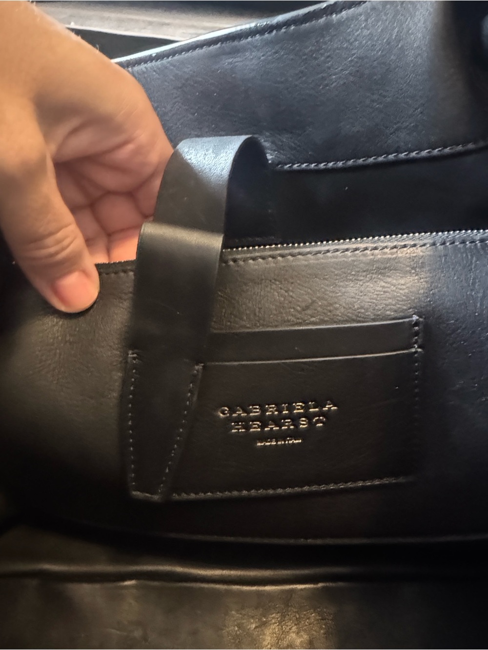Gabriela Hearst McEwan Leather Tote Nappa Black - Picture 10 of 17